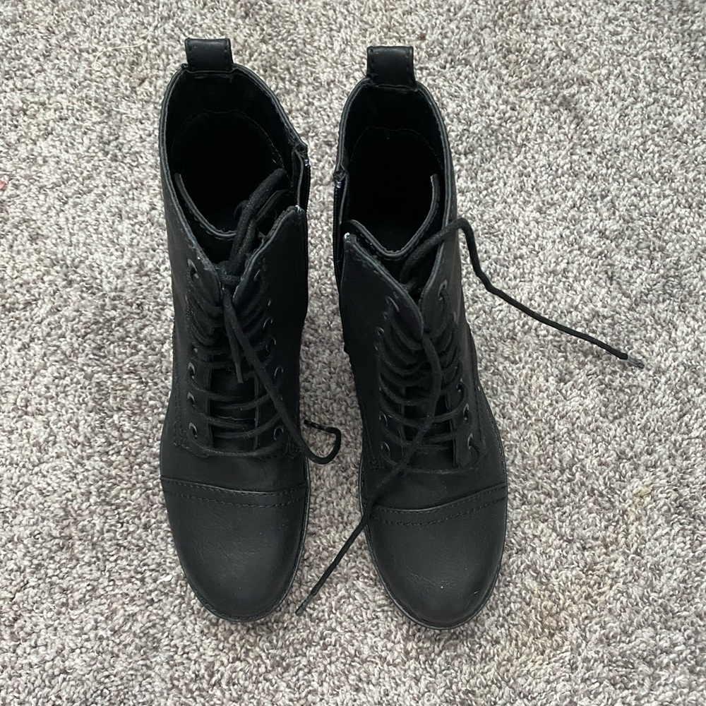 Target Black Combat Boots